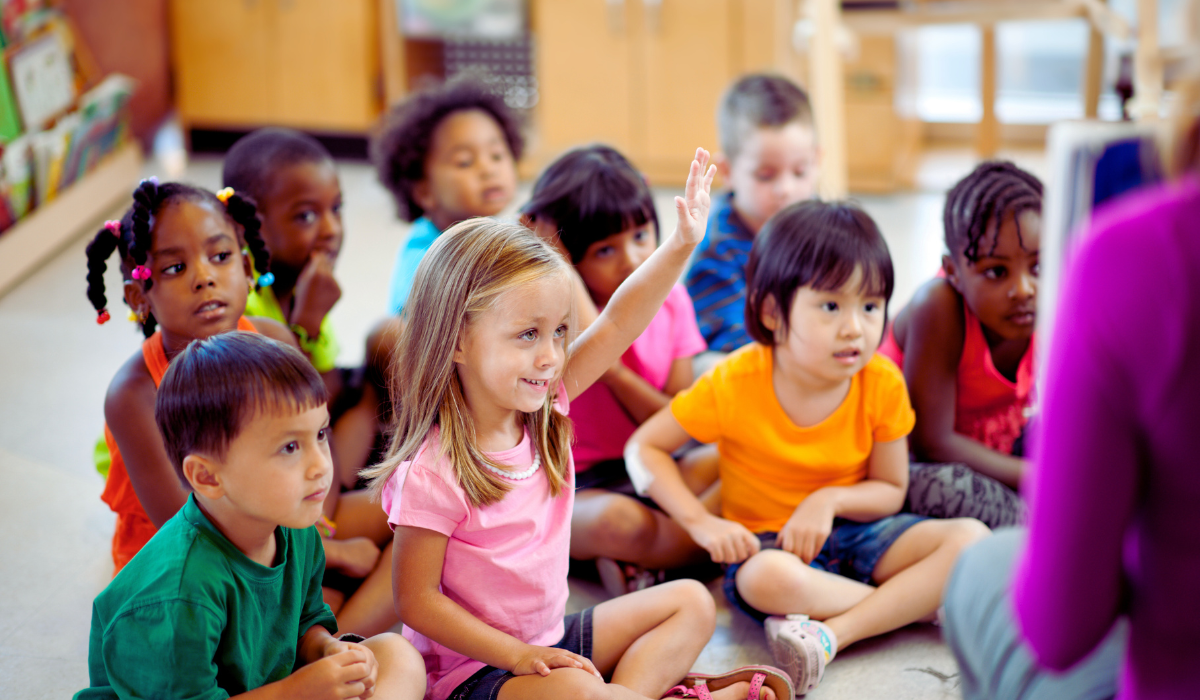 diverse group of preschoolers