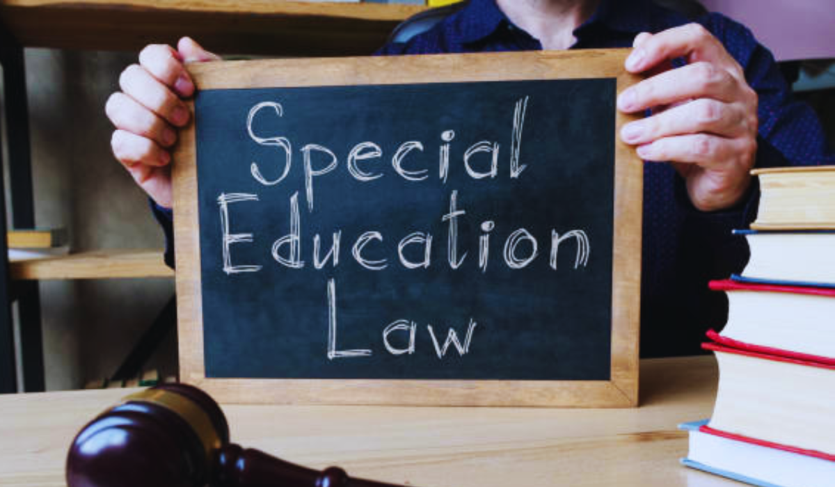 chalkboard with writing Special Education Law